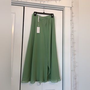 NWT Sage Green Tulle and Chantilly Skirt